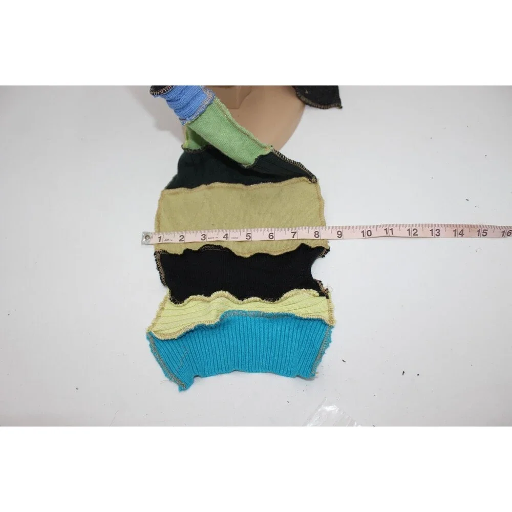 Scarf Upcycled Green Blue Black Sweaters Winter Wedding 64